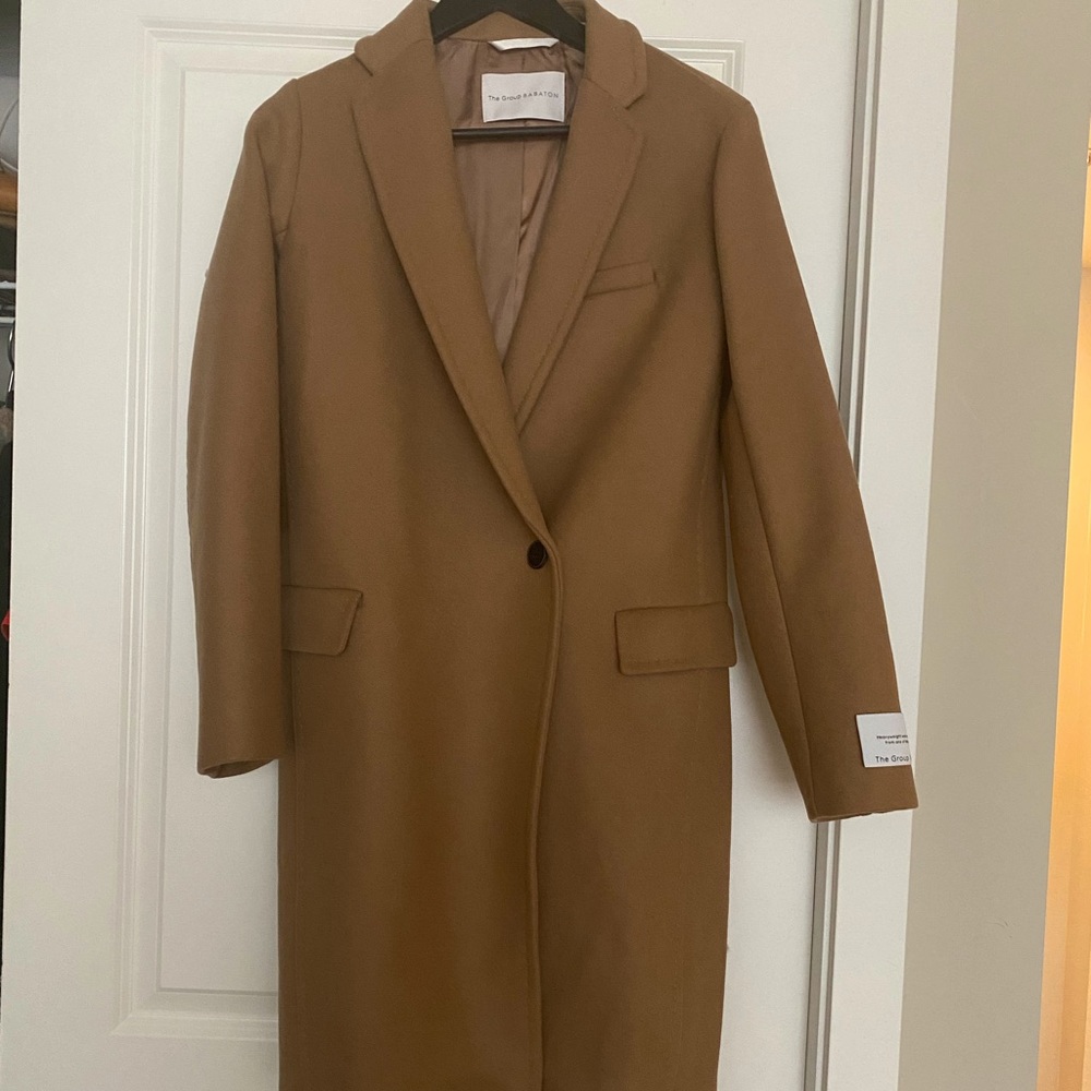 aritzia group babaton constant camel coat